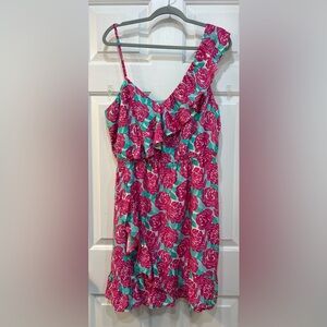 Vineyard Vines Kentucky Derby Floral Dress Women 14 Sleeveless Run For The Roses
